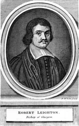 Robert Leighton, Archbishop of Glasgow, print made by Robert White